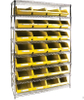 Uso industrial plástico de la estantería del alambre de los compartimientos de almacenamiento del alto grado con 8 estantes